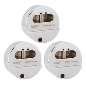 6782 Unity Heavy Duty Hockey Puck Lock Hidden Shackle Locks For Resists Pulling &