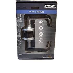 Uh40048 Universal Hardware Privacy Lockset Light Duty Commercial Chrome Satin Ch