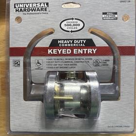 Uh40128 Universal Hardware Heavy Duty Commercial Storeroom Curved Lever Cylindrical Ada Ul 3hour Fire Satin