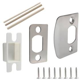 Unlorspy Unlorspy20241024-011 2sets Door Lock Strike Plate Stainless Steel Latch Satin Nickel