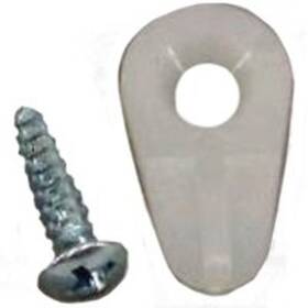 Wp-8830h Us Hardware Screen Clip 1/2 In Nylon 50 Bag White