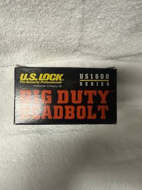 1600ss5a Us Lock Big Daddy Single Duty Deadbolt Us1600 Brass Finish