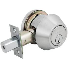 D761-uxu1bjq Us Lock 1600 Series Gr2 Us32d Single Cylinder Deadbolt Sc1 Adjustable Backset