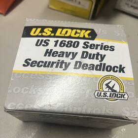 1680 Us Lock Heavy Duty Brass Series Deadbolt With 2 3/4 Backset New