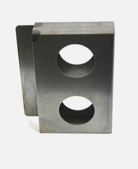 Usa Premium Store 740931282655 Gate Lockbox Double Hole Weldable Steel 6 7/8 Inch X 4 1/2 1 Unpainted