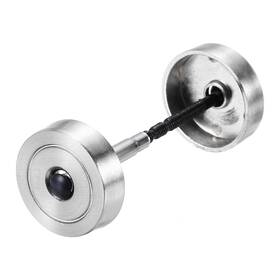 Uxcell 641832989196 Door Hole Cover Plate 1-1/5 Inch Zinc Alloy Circle Silver