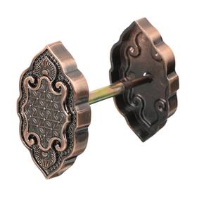 Uxcell 655692711750 Door Hole Cover Plate 2 5/8 Inch Zinc Alloy Red Patina Deadbolt