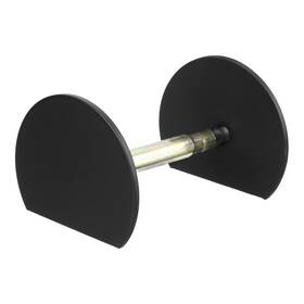 Uxcell 655692711842 Door Hole Cover Plate 2 Inches Zinc Alloy Semicircle Black
