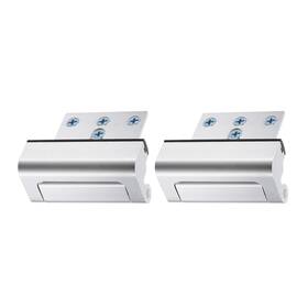 Uxcell 672668751145 4 Set 3 Inch Stop Withstand 800lbs Home Security Door Reinforcement Lock Silver