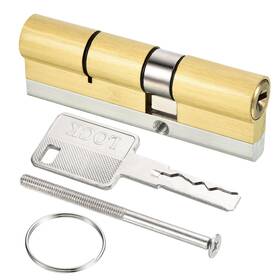 Uxcell 723115180671 35/55 90mm Overall European Double Lock Cylinder Door With 8 Keys