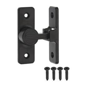 Uxcell 766549728903 Barn Door Lock Latch 90 Degree Sliding Locks Hardware Flip Black