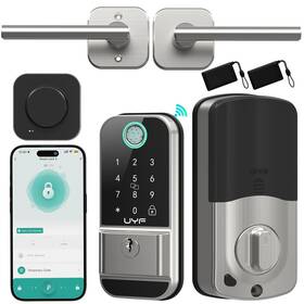 M4-bwflh-u1 Uyf Wifi Smart Lock For Front Door Silver Keyless Entry Deadbolt With