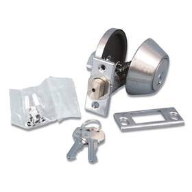 L32cs3008 Valterra 700360082967 Stainless Steel Single Cylinder Deadbolt - 5/8 Inch Latch Silver