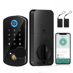 Vancheer 414855802108 Fingerprint Door Lock Smart Locks Deadbolt For Front Keyless Entry Doo