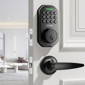 Sl01-a Vchoo 717121892932 Keyless Entry Door Lock Deadbolt Handle Set - Black