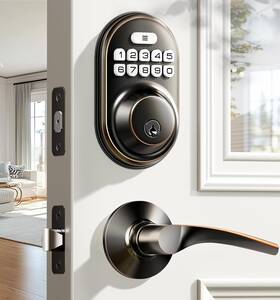 Veise 717701897630 Keyless Entry Door Lock With 2 Lever Handles