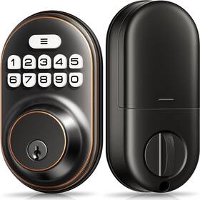 Veise 975331680037 Keyless Entry Door Lock Electronic Keypad Deadbolt Keyed Auto Loc