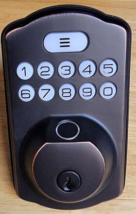 Ks02a Veise 975331680105 Finger Print/keypad Digital Deadbolt Smart Lock Eectr Nic Keys