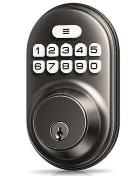 Veise 975331680372 Keyless Entry Door Lock Electronic Keypad Deadbolt Keyed Auto Loc
