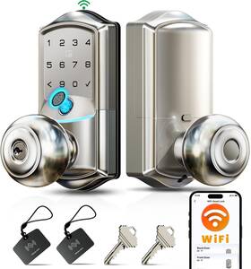 Ve028 Veise 975331687463 Builtin Wifi Smart Lock With Knob Fingerprint Keyless Entry