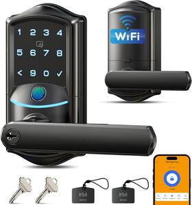 Ve029 Veise 975331688064 Wifi Smart Lever Lock Fingerprint Keyless Entry Door With Handle