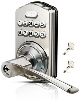 Veise 975331688156 Keypad Door Lock With Handle Keyless Entry For Front And Bedroom Electro