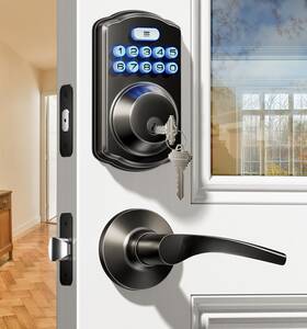 Veise 975331689597 Keyless Entry Door Lock With 2 Lever Handles Electronic Keypad Deadbolt Auto Loc