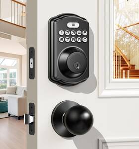Veise 975331689863 Keyless Entry Door Lock With 2 Knobs - Keypad Handl