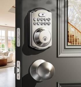 Veise 975331689870 Keyless Entry Door Lock With 2 Knobs - Keypad Handl