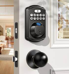 Veise 975331689894 Fingerprint Door Lock With 2 Knobs - Keyless Entry