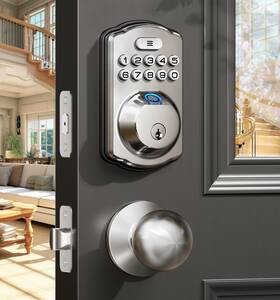 Veise 975331689900 Fingerprint Door Lock With 2 Knobs - Keyless Entry Handle