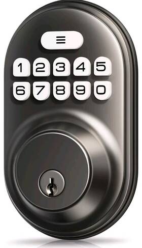 Kbrz01 Veise Keyless Entry Electronic Keypad Deadbolt Black