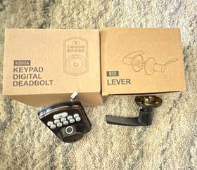 Veise Ks02a-801-orb Ks02a Fingerprint Door Lock With 801 Lever Set Keyless Entry Deadbolt Oil
