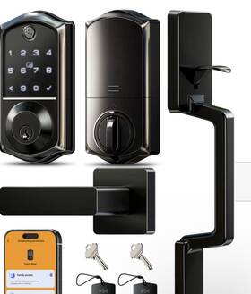 Ve017-d Veise Fingerprint Smart Front Door Lock Set 7-in-1 Keyless Entry