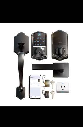 Ve017g-h Veise Wi-fi Smart Fingerprint Front Door Lock Set Remote App Control