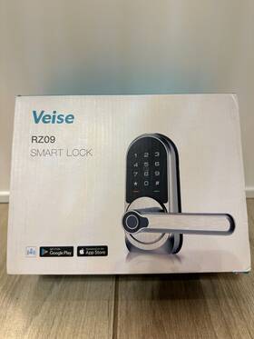 X003hnouq3 Veise Rz09 Smart Lock Wfingerprint Touchscreen Keypad App Control Satin Nickel