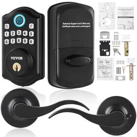 Vevor 197988450085 Fingerprint Door Lock With 2 Level Handles Keyless Entry Wit