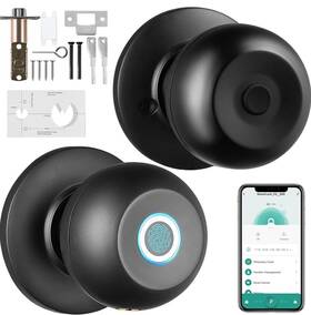 Vevor 197988587781 Smart Door Knob Fingerprint Lock App Bluetooth Control Biometric