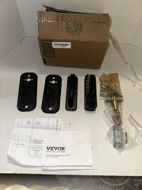 Vevor 197988947592 Mechanical Keyless Entry Door Lock 14 Digit Keypad And Handle Embedded