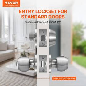 Vevor 197988994831 Entry Door Knob And Deadbolt Set Satin Nickel Single Cylinder