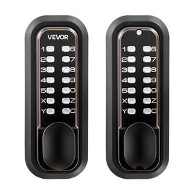 Jxmmsycqtsxnur942001 Vevor Mechanical Keyless Entry Door Lock Keypad Knob Double-sided Outdoor