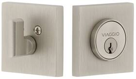 628421 Viaggio Qadqad Sc 238 Quadrato Solid Brass Square Backplate - Nickel