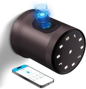 8806-ma Vicmeon Fingerprint Door Lock Smart Biometric Knob With Voice Function Aluminum
