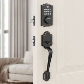 Vigrue 717981697159 Keyless Entry Door Lock With Handle Front Set Deadbolt Black