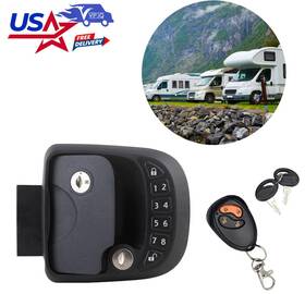 N002-a007 Vipjq Rv Lock Key Compact Keyless Entry Keypad Ship Trailer With Remote Yu