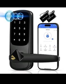 Volibel 733810071655 Smart Door Handle Lock Upgraded Keypad Locks With Keyless Entry