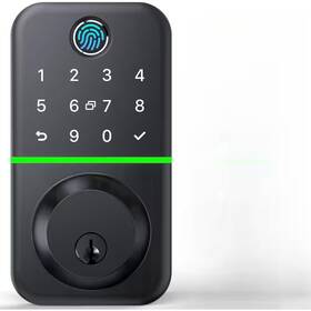 Vrbgify 445024829818 Smart Door Lock Deadbolt Polished Black Single Cyclinder With Easy Ins