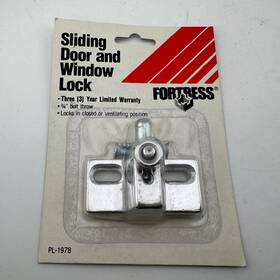 Pl-1978 Vsi Hardware Industries Fortress Sliding Patio Door And Window Security Lock Pl 1978 - New Nos