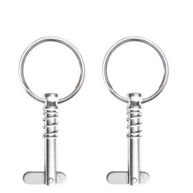 Vturboway 723668711728 2 Pcs Quick Release Pin 1/4 Inch Diameter With Drop Cam And Spring Overall Length 1