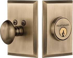 733271 Warehouse New York Plate Single Cylinder Deadbolt Lock